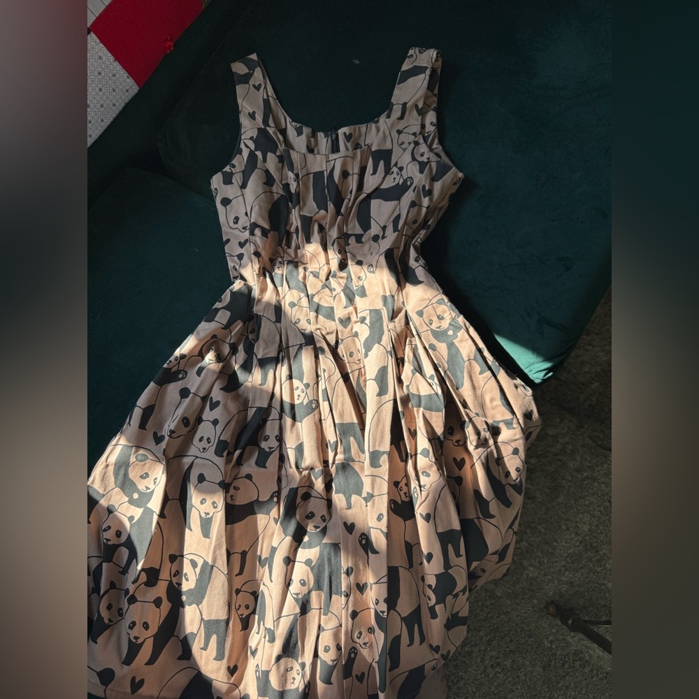 Nooworks Panda Print Sweet Pleats Dress
